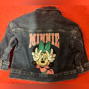 H&M Disney Minnie Mouse Embroidered Jean Jacket New without Tags, 3T